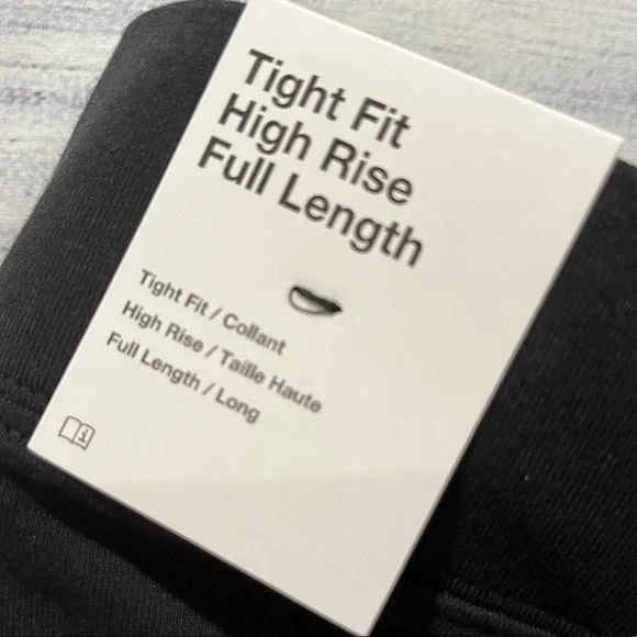 Plus Size Women's Essential High-Rise Leggings Black / Copa Blue 3X - Picture 8 of 10